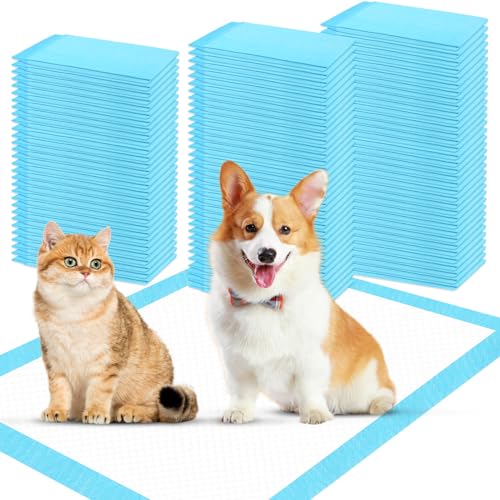 Otauoaea 100 Pezzi Traversine Cani 33x45cm Tappetini Igienici per Cani, 5-strati Tappetini Assorbenti e Asciugatura Rapida Tappetino Cane Pipi Igienico l'Addestramento