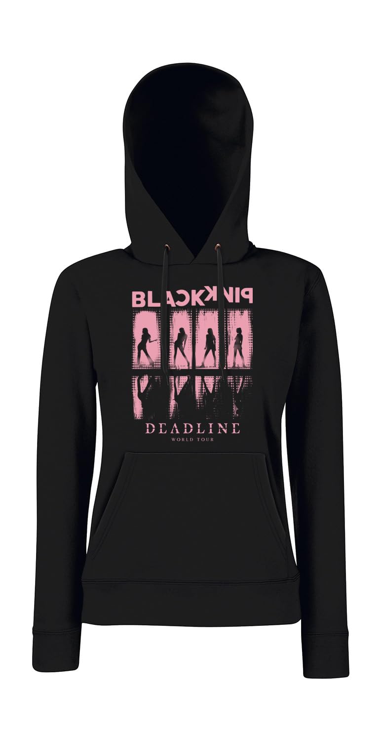 Felpa con Cappuccio Donna BLI-NK Fans Korean Pop K-Pop Gruppo Koreano Jisoo Lisa Rose Jennie Edizione Limitatissima Pochi Pezzi Disponibili
