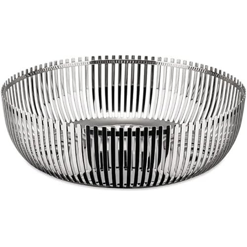 Alessi Basket in 18/10 Stainless Steel Mirror Polished, Silver