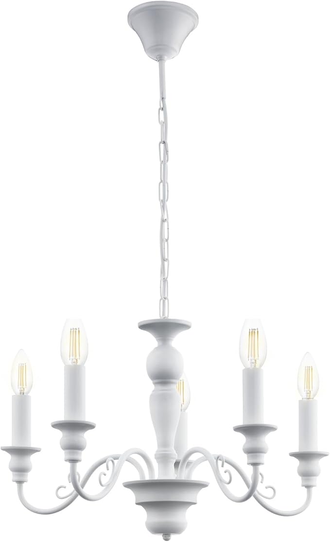 Eglo EGLO CAPOSILE hanglamp, staal, 40 W, wit