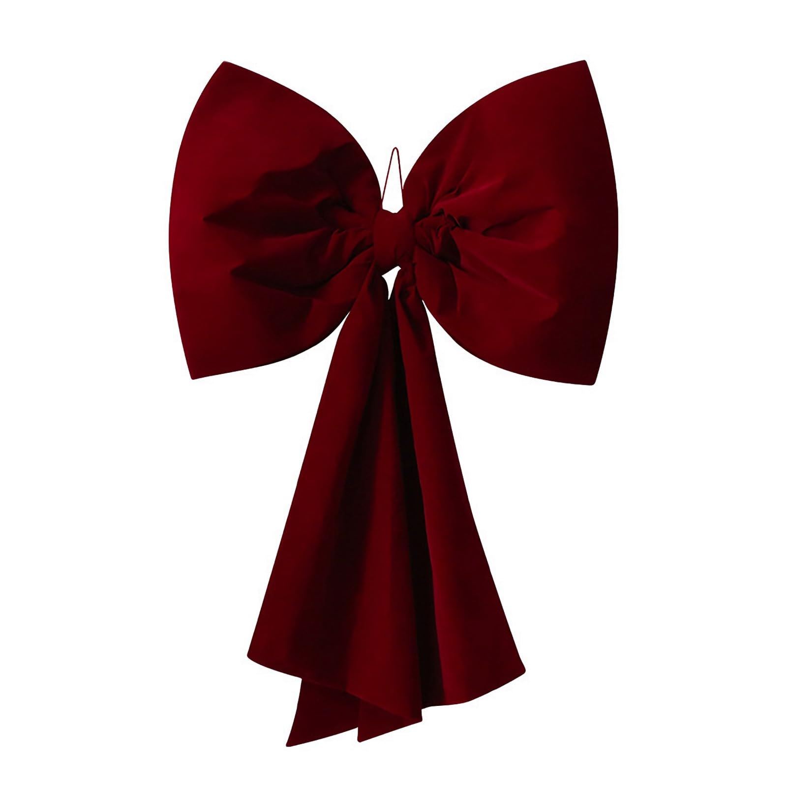 Velvets Valentine Decoration Bow Hanging Pendant Bowknot Ornament Gift Embellishment Accessories Decorative Accent Velvets Bow Tree Hanging Accessory