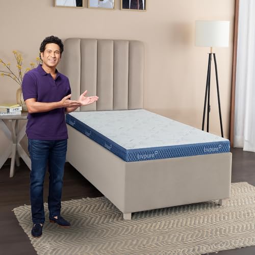 Image of Livpure Smart Ortho PRO+ Memory 3 Zone Profile Orthopaedic Mattress | 5 Zone HR Foam & COMFORTSCIENCE Tech with 16 BIOCRYSTALS | High GSM Neon Fabric | Single Bed 72x36x6 inch | 10 Year Warranty