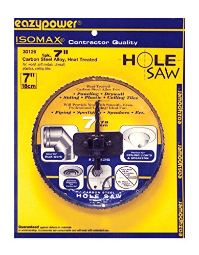 Eazypower 30126 Achiever Carbon Steel Alloy Hole Saw Mandrel (1 Pack), 7"