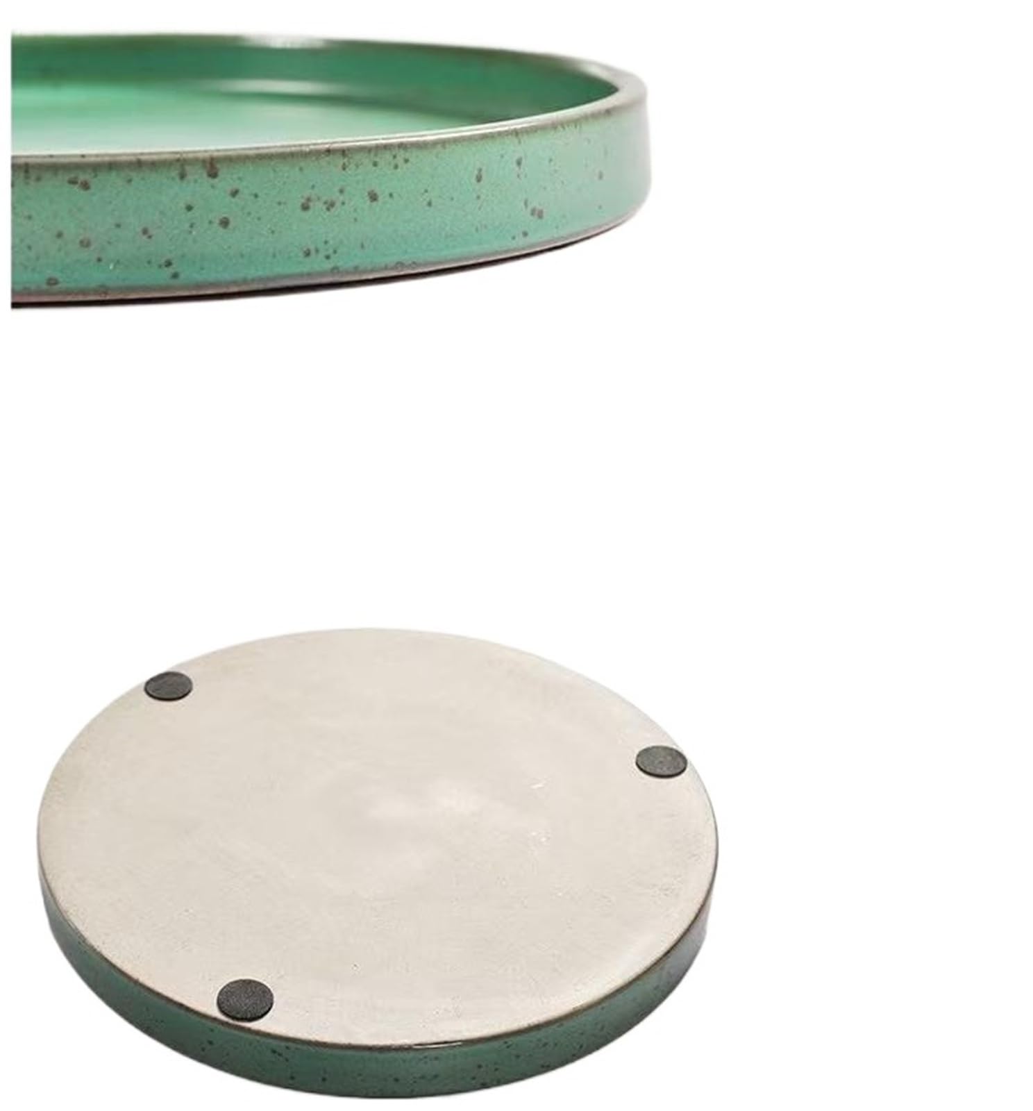 Porcelanowy zestaw do chińskiej herbaty, czajniczek z uchwytem na tacę i filiżanek Serwisowy domu biura(White)