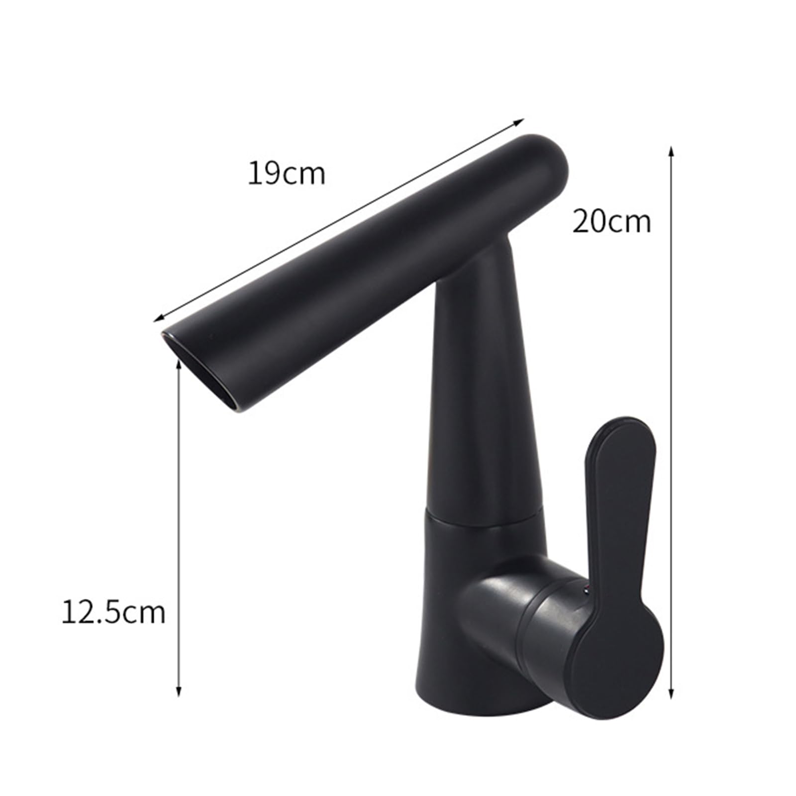 XJTNLB Grifo Cascada Lavabo Negro + Oro Rosa Grifo de Lavabo de Cascada Multifuncional de Rotación de 360 Grifo Monomando