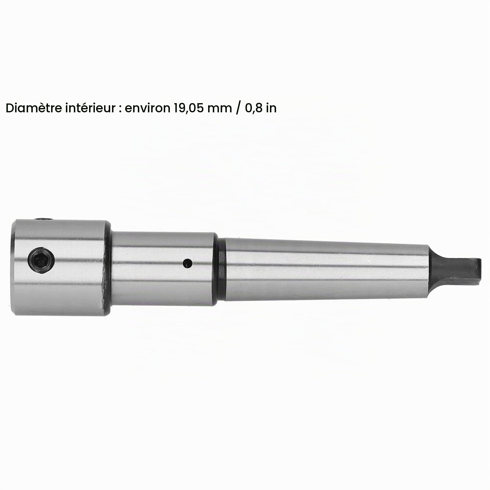 Arbre de coupe annulaire, tige Weldon MT3 à 3/4", adaptateur d'extension de perceuse à colonne (cône Morse 3) pour perceuse magnétique/radiale/banc/tour/verticale