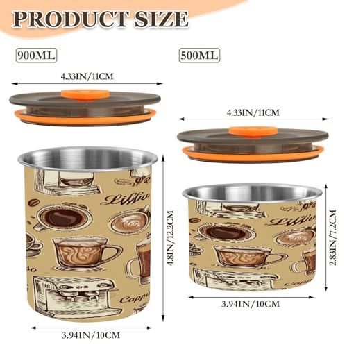 Envase hermético para café de acero inoxidable STAYTOP 17oz miniatura 2