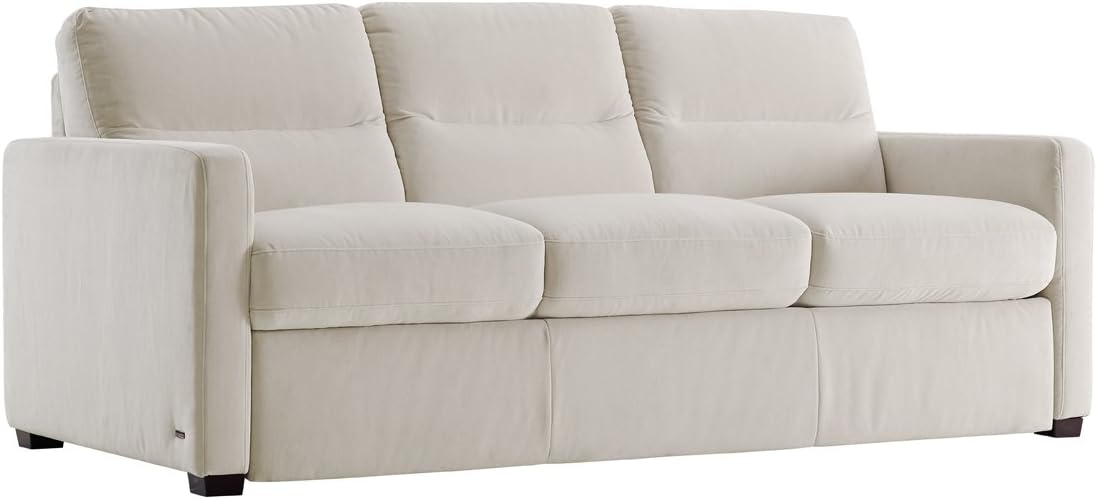 Galileo Cream Microfiber Queen Sleeper Sofa