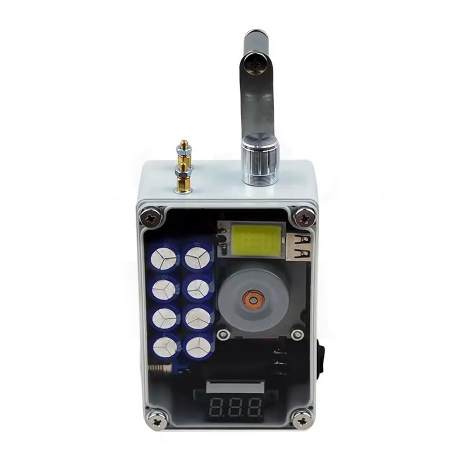 Générateur à manivelle – Chargeur USB Portable d'urgence avec lumière COB et Briquet | Équipement de Survie for Le Camping, la randonnée, l'extérieur et la préparation aux pannes d'électricité