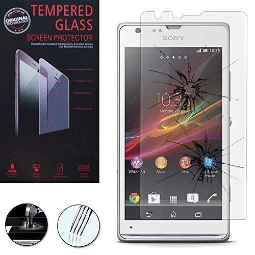 VCOMP® 1 Glass Film Verre Trempé de Protection d'écran pour Sony Xperia SP M35h C5302 C5303 C5306 - Transparent