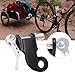 Upgraded Bikes Trailer Attachment Bikes Trailer Coupler, Bikes Trailer Hitch Coupler, Long-Lasting Steel Bikes Pulley Adapter for Quick Towing, Mini Size, Easy Install (A)