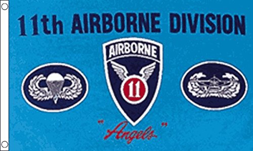 Flag Wholesaler 11Th Airborne Drapeau Mixte, Multicolore, Grand