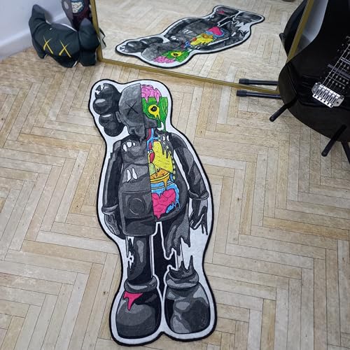 Lumirug Sneaker Rug Hypebeast Fan Urban Style Mat Nonslip Washable Carpet for Living Room Bedroom Street Fashion Sneakerhead Unique Design Decor Gift (Fabric Quality, 40 x 90 cm)