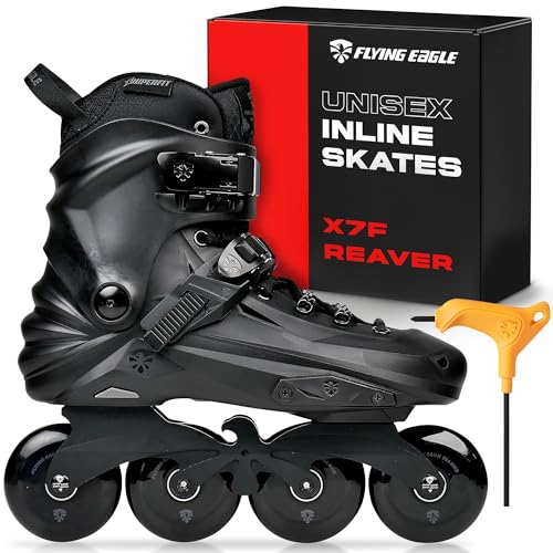 Flying Eagle X7F Skates | Inline Skates for Men & Women, Adult Inline Skates – Black, Size 41