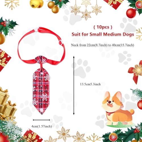 10 Corbatas Navideñas para Perros Pequeños y Medianos miniatura 2
