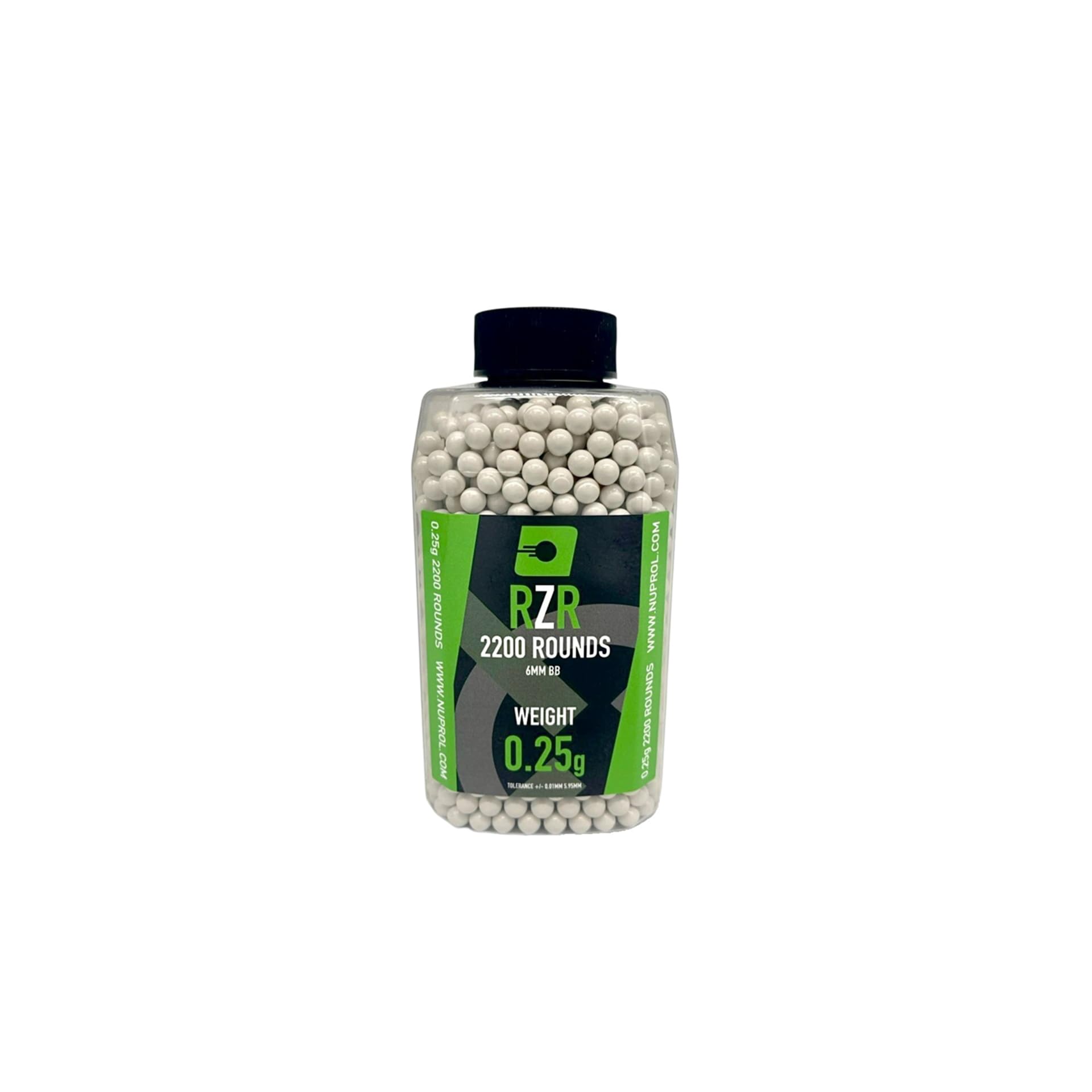 NUPROL RZR - Airsoft BBs - 0.25g (2200R), White