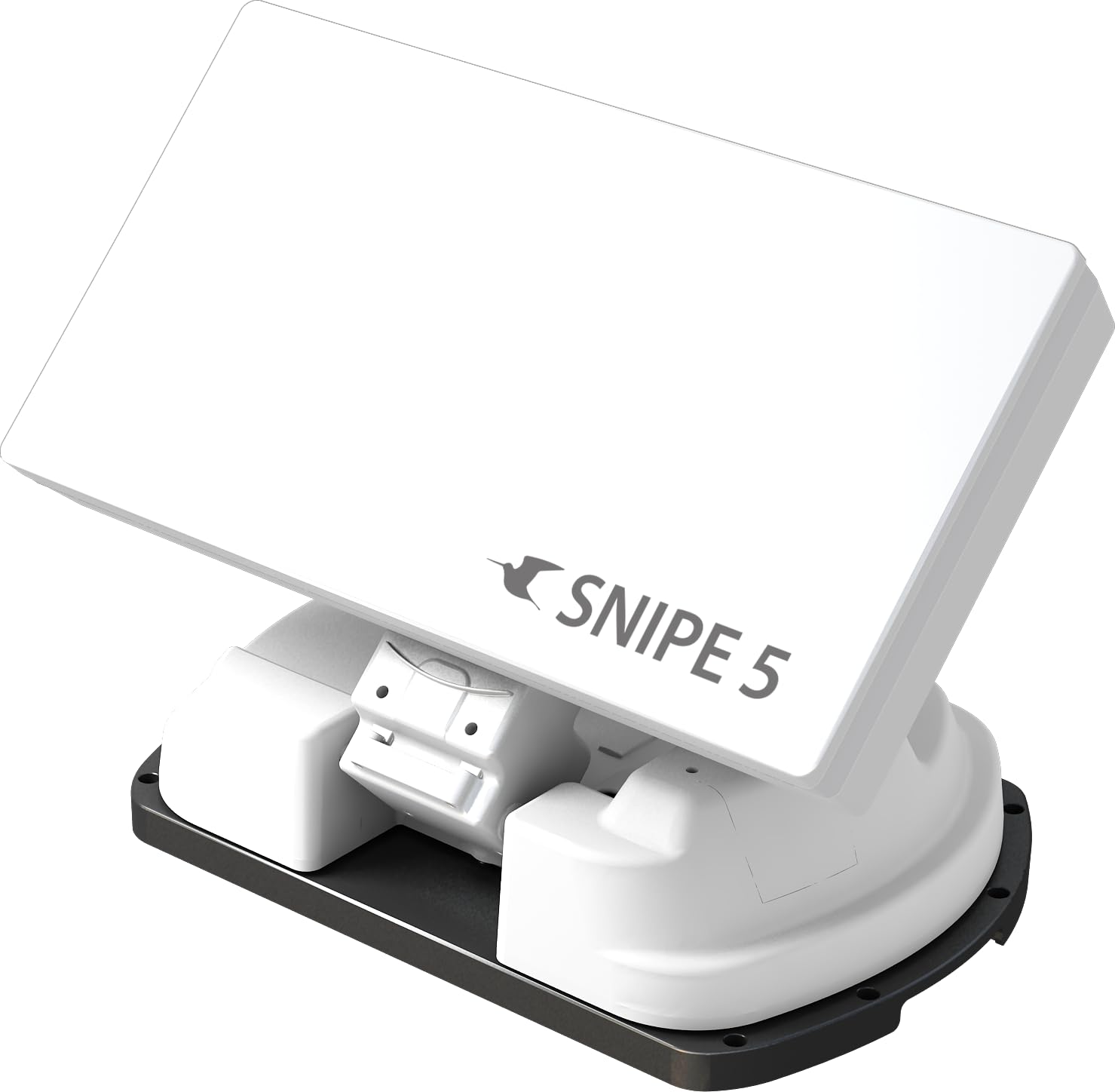 Selfsat Snipe 5 Single – Vollautomatische Camping-Antenne – Weiß | Satelliten-Antenne, für Caravan und Wohnmobil, Bluetooth-Controller