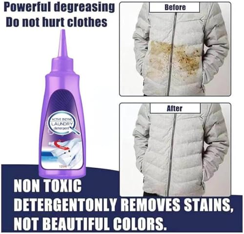 Image of All Color Stain Remover For Clothes Multi-Purpose Roll Bead Fabric Clothes Pan Instant Stain Remover For Cotton Linen Polyester Blended Fabric Denim Down Jacket Strip 120Ml (pack of 2)