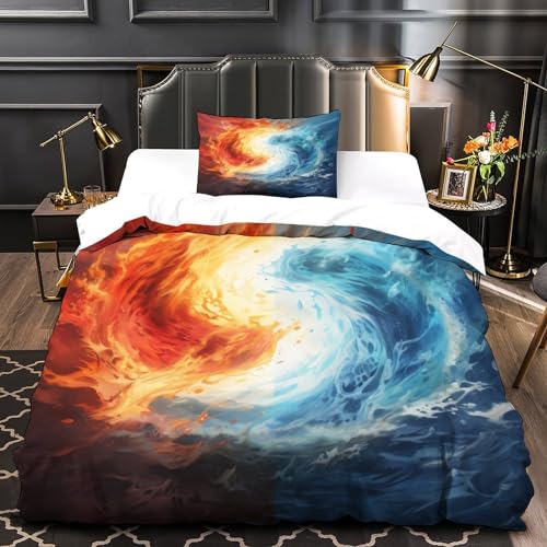 Set de ropa de cama Tai Chi 3D con acabados de alta definición en microfibra 4