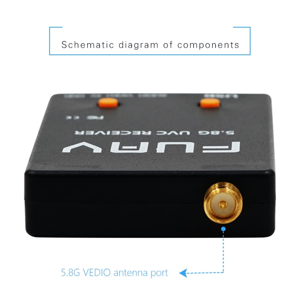 Skydroid UVC Mini FPV Récepteur OTG 5.8G 150CH Canal Transmission Vidéo Audio en Liaison Descendante pour Téléphone Android