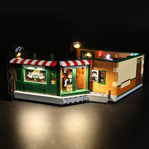 Image of BRIKSMAX LED Kit for Lego Friends Central Perk, Compatible with Lego Model 21319, 4.72 inch x 6.69 inch x 1.57 inch, 8 Pieces, Ages 7+