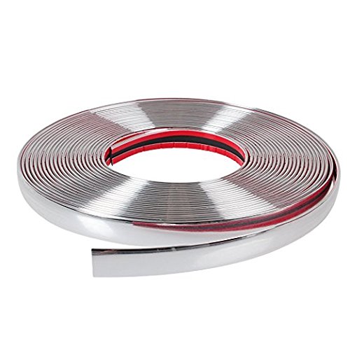 Atmomo 6Mm Silver Soft Pvc Chrome Diy Moulding Line Car Decorating Line Trim Strip #TOP1