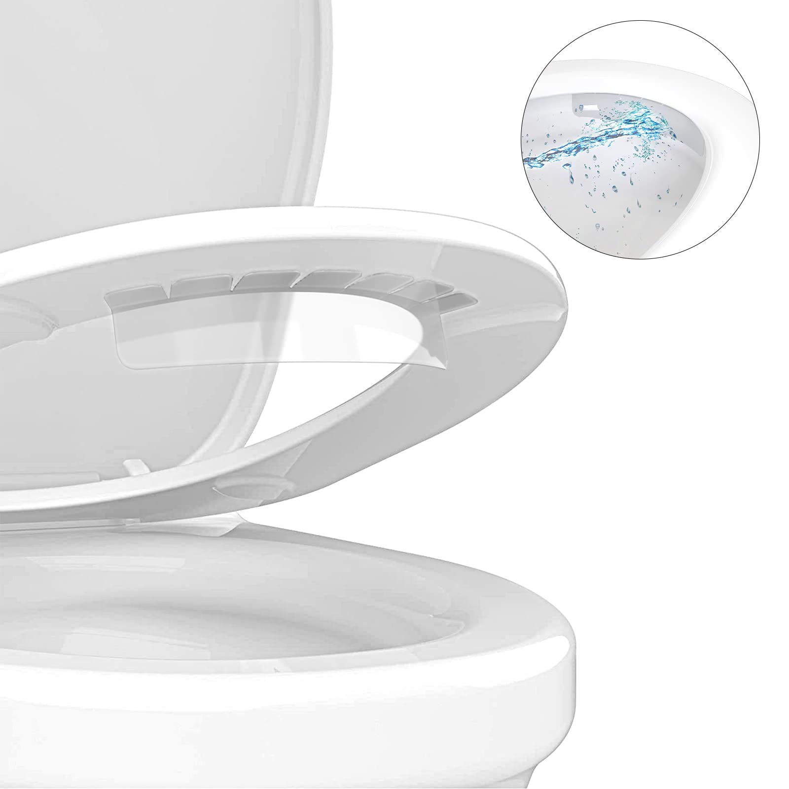 Deflettore Antispruzzo Per WC Universale - Previene Schizzi Di Urina, Facile Da Installare Con Ventose | Per Bambini E Adulti - Foto 8