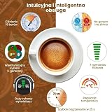 Magician1 Mini Multikapsułkowy Ekspres do kawy 5 w 1, do Nespresso, Dolce Gusto, Lavazza A Modo Mio, Saszetki ESE 44mm i Kawy Mielonej, 20 Barów Włoska Pompa,1450W, Wyświetlacz LED, do Domu i Biura