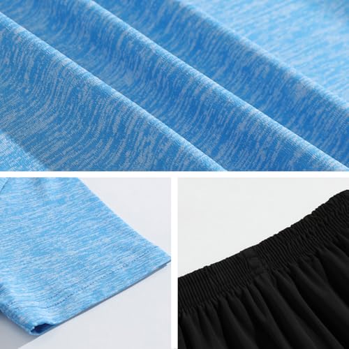 Tilozs Kinder Trainingsanzug Jungen Mädchen Set 2-Teilig Jogginganzug Sommer Schnelltrockend Sportanzug, Rosa, 122-128(Herstellergröße:130)