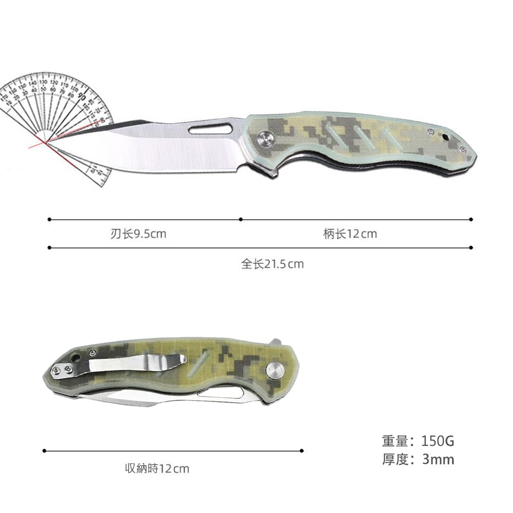 tanto Couteau de Poche Pliant Camping et la Survie