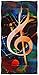 Produktbild gfhfdjhf Handtuch Rainbow Music Note Love Heart Hochsaugfähiges Handtuch für die Küche zu Hause, das Badezimmer, das Fitnessstudio und das Schwimm-Spa