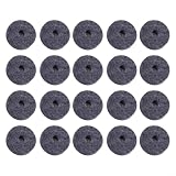 Risveglio Rondelle in feltro per piatti per batteria, confezione da 20 pezzi, colore grigio, diametro esterno 40 mm, diametro interno 10 mm, per accessori di protezione, colore nero