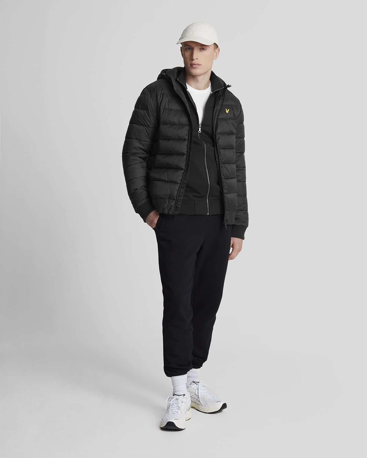 Lyle & Scott Uomo Giacca Imbottita, Graystone