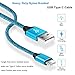 USB to USB C Cable 3A Fast Charging for iPhone 16e/16 Pro Max/16 Pro/16 Plus/16/15 Pro Max/15 Plus, 2Pack 6FT Braided C Charger Cord for Samsung Galaxy S25 S24 S23 A56 A36 A26 A35 A25 A54 A14 A53 A13