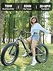 HAOQI Cheetah Electric Bike for Adults, 750W(Peak 1000W) Electric Bike,48V 16AH/25Ah Battery Adult Electric Bicycle,26”*4”Fat Tire Full Suspension 28MPH Mountain Ebike, 7 Speed Max 85 Miles Range #3