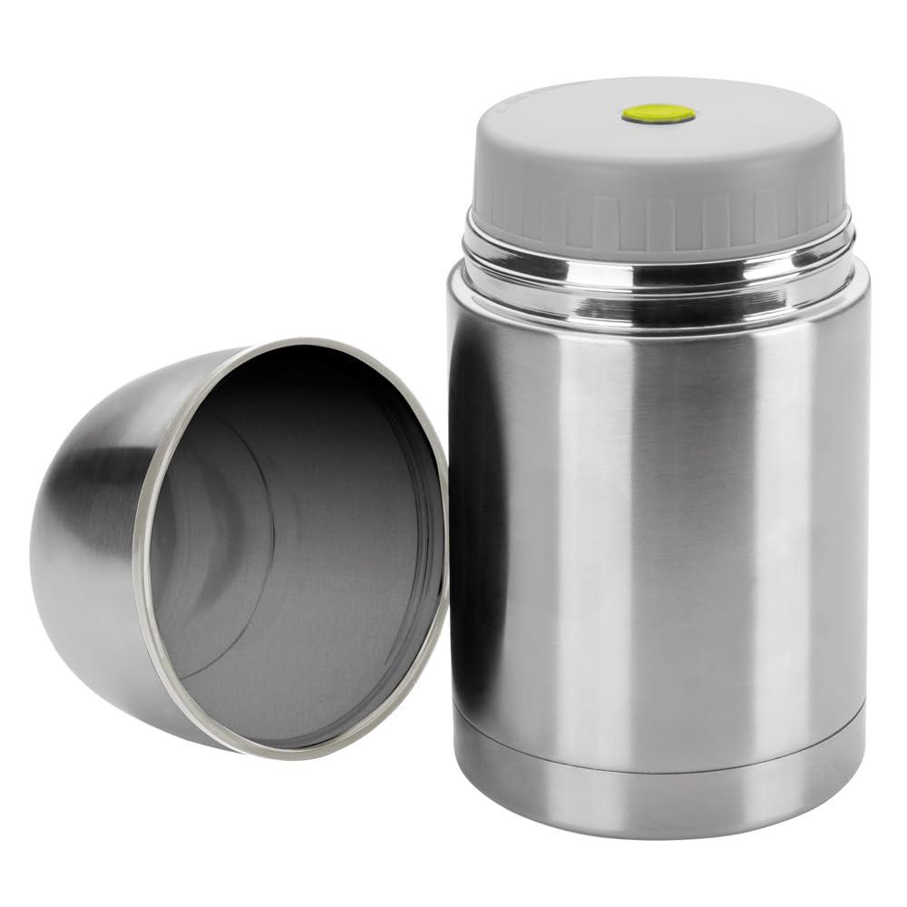 IBILI Solid Food Flask,1000 ml, Stainless Steel, Double Wall