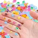 200 Stück Mini Schildkröten,Mini Leuchtende Schildkröten Harz,Niedlich Harz Figuren,Kleine Schildkröte Figuren,Miniatur Figu für DIY Kunsthandwerk Gartendeko,Landschaftsgestaltung & Heimdeko