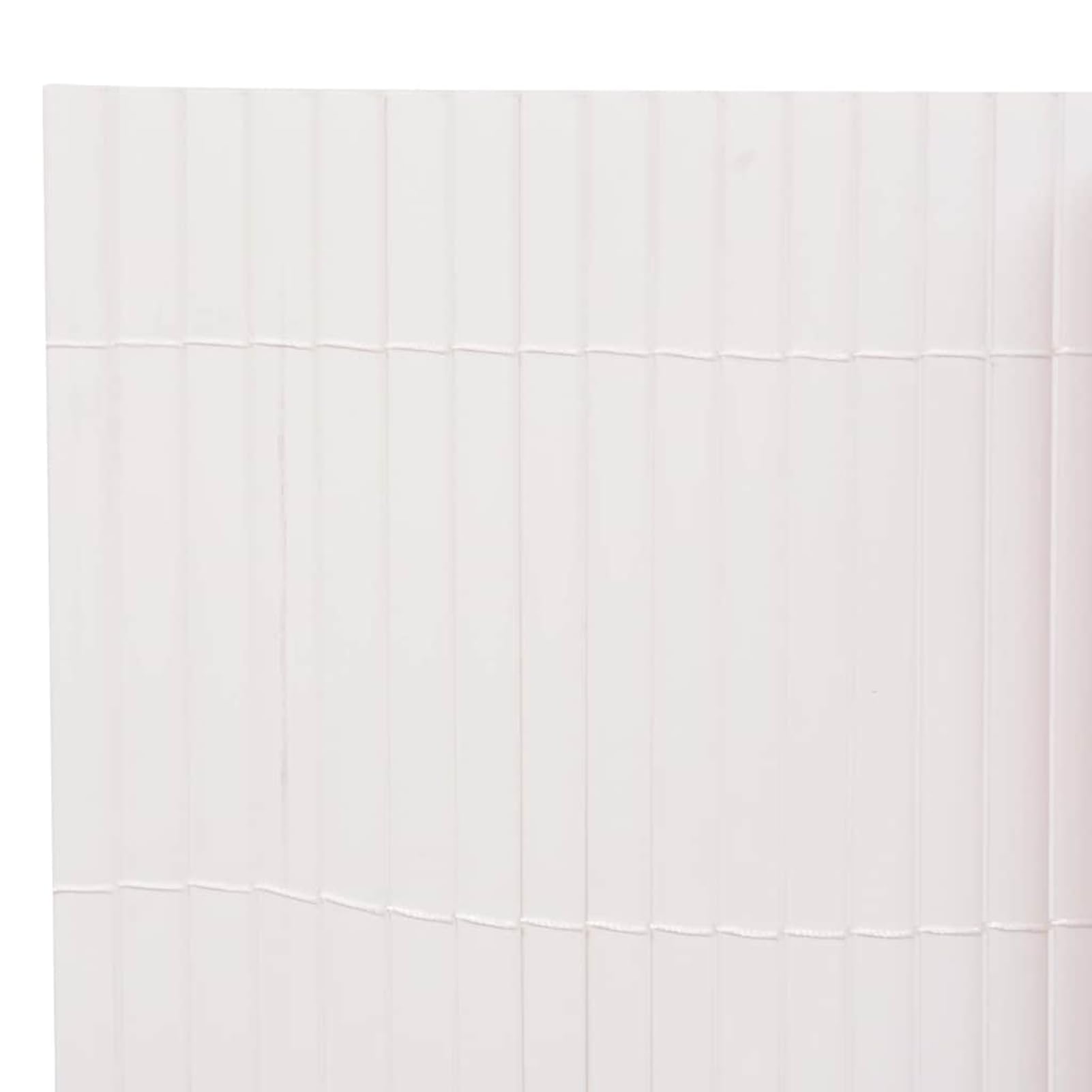Tidyard Clôture de jardin double face en PVC - Brise-vue - Pour jardin, balcon et terrasse - Résistant aux UV et aux intempéries - 90 x 500 cm - Blanc