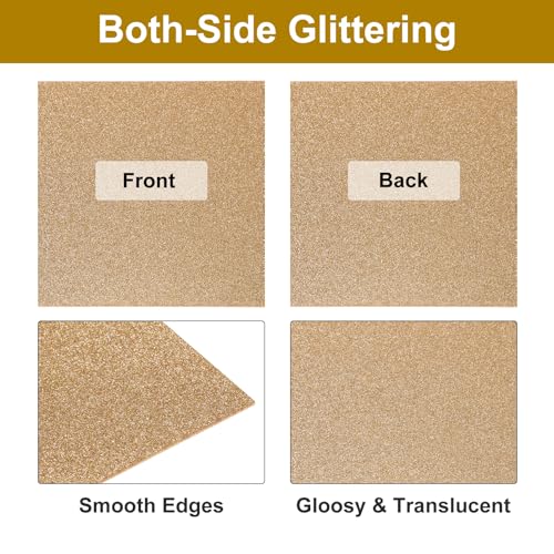 Image of MECCANIXITY 3Pcs Brown Glitter Acrylic Sheets 1 /8 inch Thickness 8 inch x 8 inch Glossy PMMA Fluorescent Plastic Sheets Extruded Translucent Blanks for DIY Art Crafting Laser Cutting & Engraving