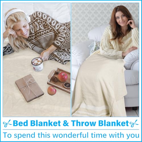 Oversized Turkish Beach Towel Blanket Cotton Polyester Blend Sandproof Towels Boho Woven Extra Large Big Sand Free Giant Throw Blankets Huge Picnic Camping Necessities Cloud For Adult Gifts 82x80 inch by Vikumond - Image 5
