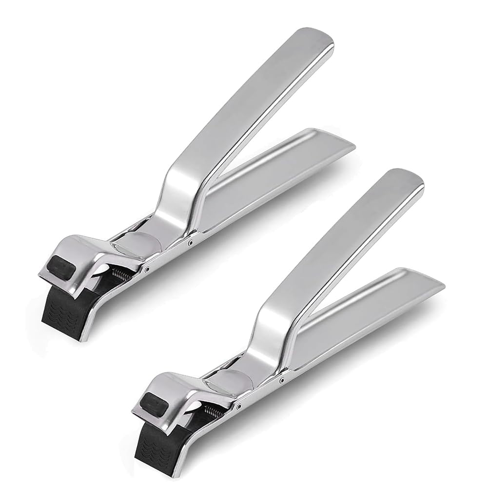 Hndhbfgrt Anti-Scald Bowl Holder Clip, Multi-Purpose Hot Plate Gripper Tongs, for Kitchen Bowls Pans 2PCS