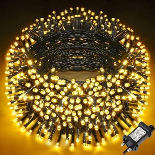 LEDYA String Lights Mains Powered, LIGHTNUM 24m/78.7ft 240 LED Warm