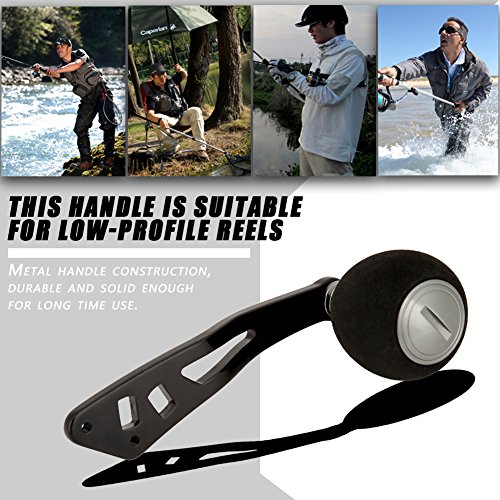 Keenso Metal Fishing Reel Handle Knob for Low Fishing Reels (Guncolor) - Fishing Reels & Repair Tools