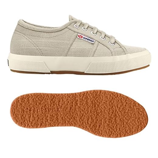SUPERGA Woman 2750-PLUS LINENW, Grauer Sand, 36 EU