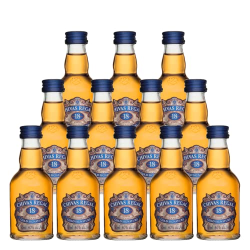 Miniatura Whisky Chivas Regal 18 Anos 50ml 12 Unidades