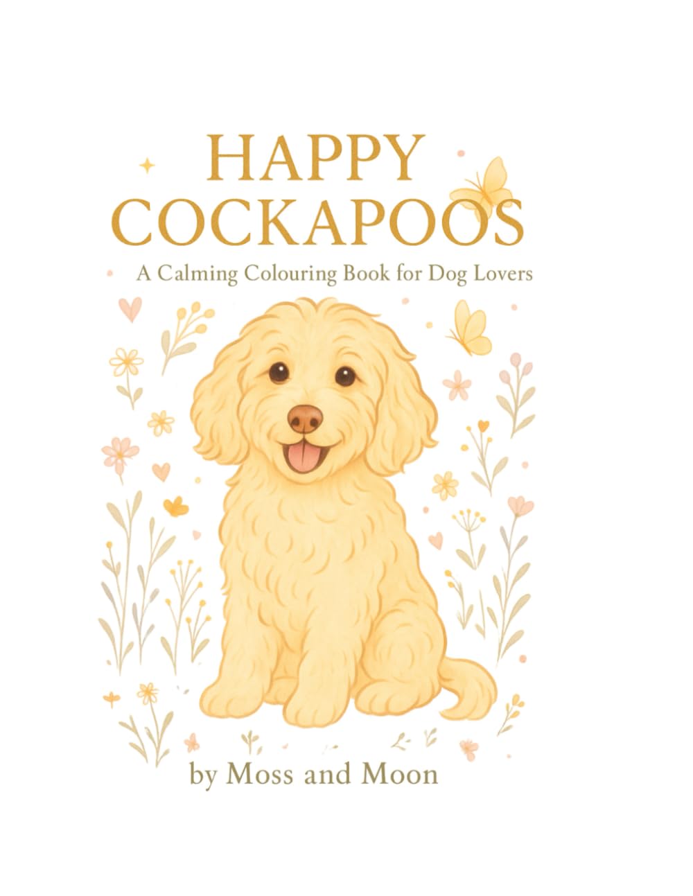 Happy Cockapoos: A Calm and Joyful Colouring Book for Dog Lovers