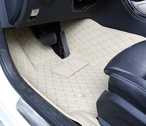 Worth-Mats Floor Mats For Cars Front Driver Side Mats Custom Fit For Bmw-Mercedes-Tesla-Infiniti-Porsche-Nissan-Fiat-Suzuki-Scion-Maserati-Lamborghini - Beige #TOP18
