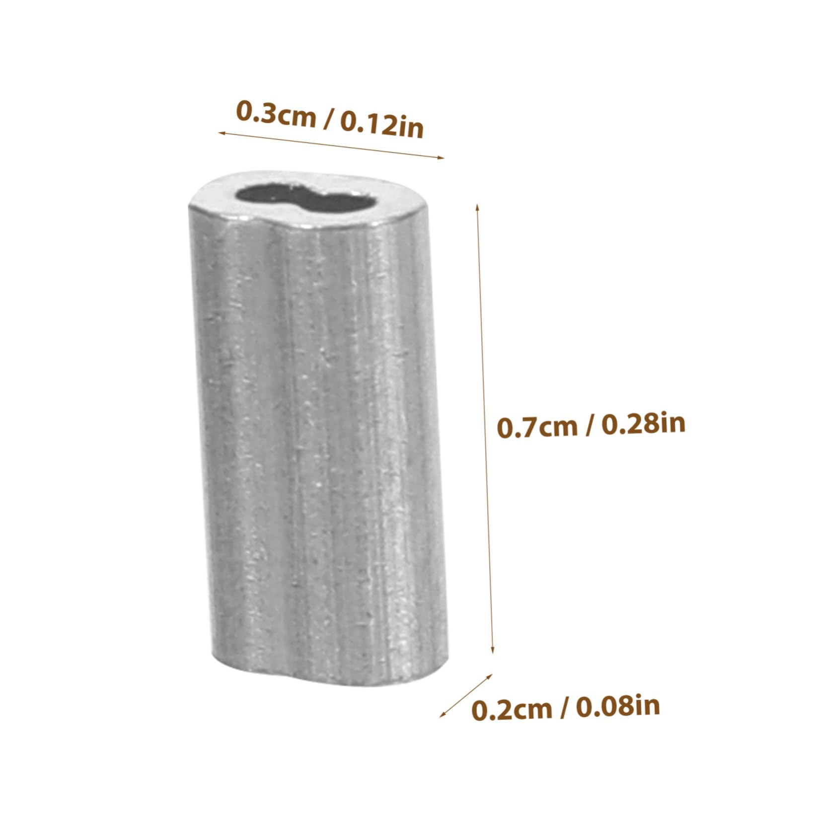 CIYODO Wire Rope Crimp Tool Set 100pcs Aluminum Crimping Loop Sleeves Cable Clamp Double Hole Design for Efficiency