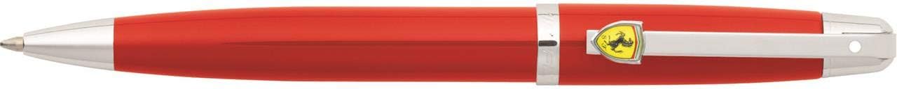 Sheaffer Ferrari 500 Series Chrome Plate Trim Ballpoint, Rosso Corsa (FE2950451)
