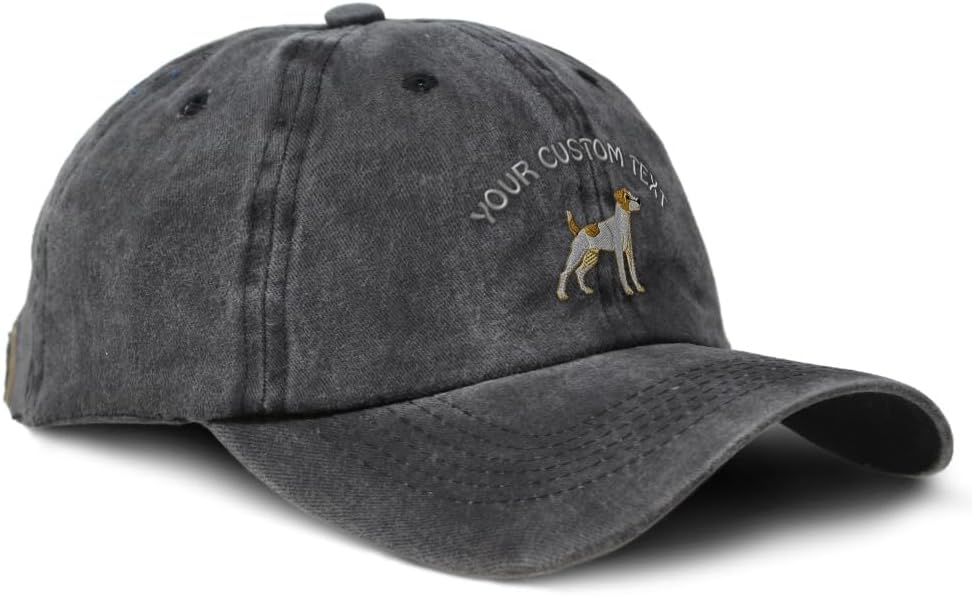 Soft Baseball Cap Embroidered Dad Hat Jack Russell Terrier Dog A Embroidery Cotton